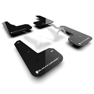 RallyArmor | Black UR Mud Flap Logo Blanc - Integra Type S 2023-2024 RallyArmor Garde-boue