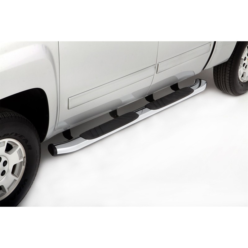 Lund | 5 In. Oval Bent Composite Nerf Bars Chrome