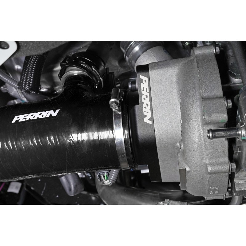PERRIN | Turbo Inlet Hose Black w/ Nozzle - WRX 2022-2024 PERRIN Performance Turbo Inlet Hoses