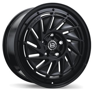 Braelin | BR16 19x8.5 ET25 - Matte Black with Gloss Black Lip
