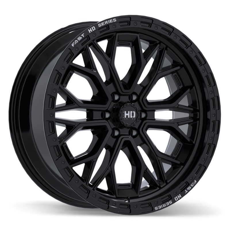 Fast HD | Muramasa 20x9.0 ET0 - Gloss Black with Grey Milling