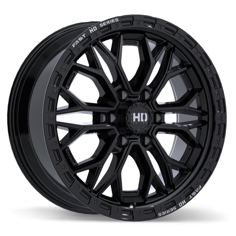 Fast HD | Muramasa 20x9.0 ET30 - Gloss Black with Grey Milling