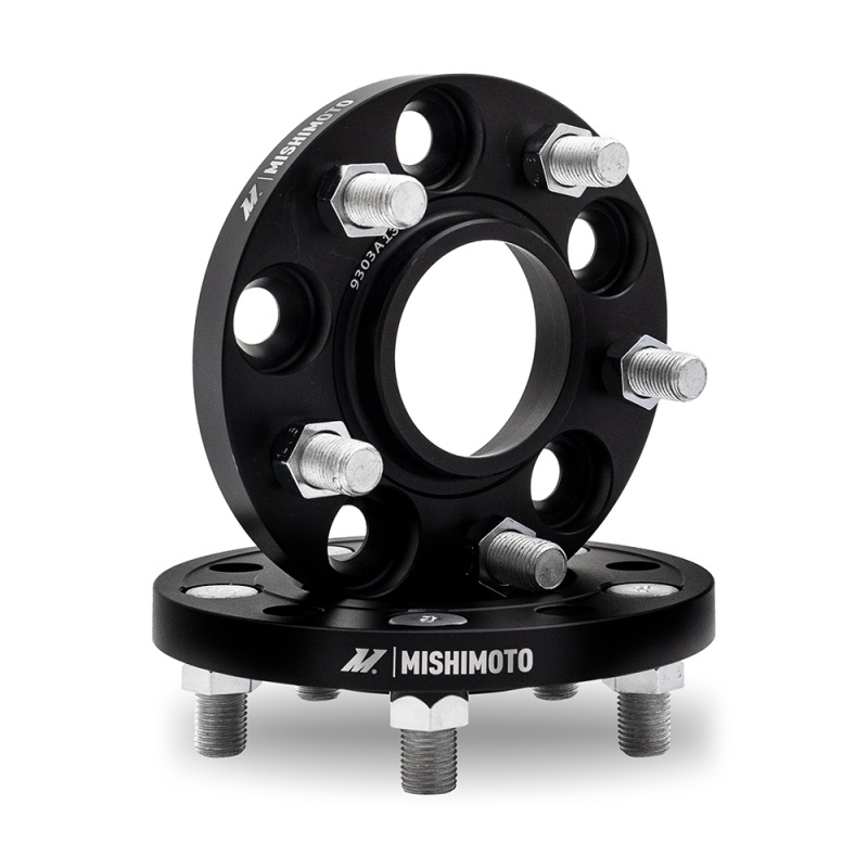 Mishimoto | Wheel Spacers, 5x114.3, 60.1 Center Bore, M12x1.5, 15mm Thick, Black - Lexus / Scion / Toyota 1986-2022
