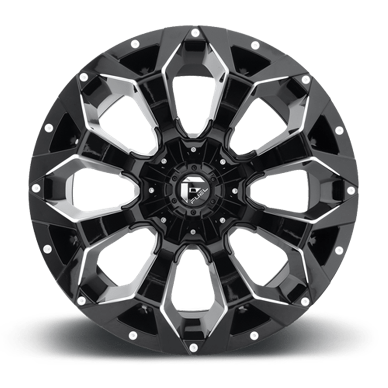 Fuel Off-Road Wheels | Assault D576 20x10.0 ET-18 - Gloss Black / Milled