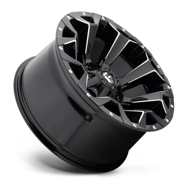 Fuel Off-Road Wheels | Assault D576 20x9.0 ET19 - Gloss Black / Milled