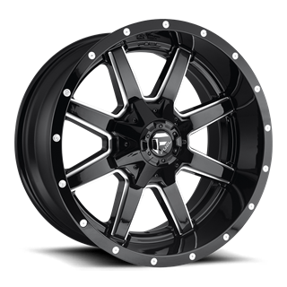 Fuel Off-Road Wheels | Maverick D610 20x10.0 ET-24 - Gloss Black / Milled