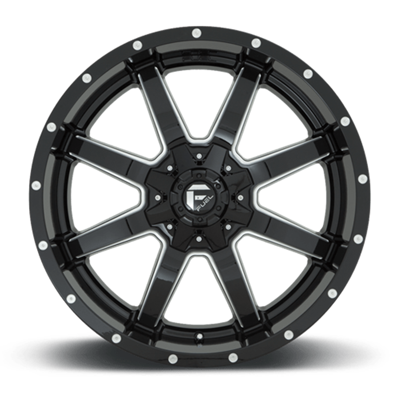 Fuel Off-Road Wheels | Maverick D610 20x10.0 ET-24 - Gloss Black / Milled