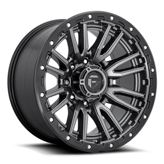 Fuel Off-Road Wheels | Rebel D680 20x10.0 ET-18 - Matte Gunmetal / Black Bead Ring