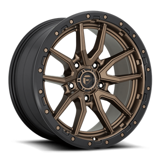Fuel Off-Road Wheels | Rebel D681 17x9.0 ET-12 - Matte Bronze / Black Bead Ring
