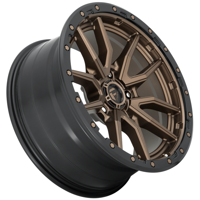 Fuel Off-Road Wheels | Rebel D681 17x9.0 ET-12 - Matte Bronze / Black Bead Ring