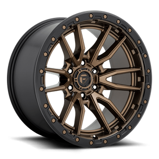 Fuel Off-Road Wheels | Rebel D681 20x10.0 ET-18 - Matte Bronze / Black Bead Ring