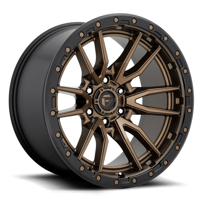 Fuel Off-Road Wheels | Rebel D681 20x10.0 ET-18 - Matte Bronze / Black Bead Ring