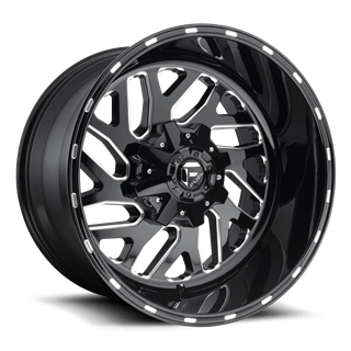 Fuel Off-Road Wheels | Triton D581 20x10.0 ET-18 - Gloss Black / Milled