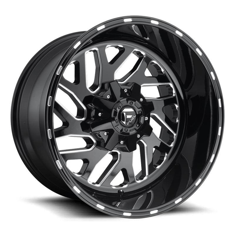 Fuel Off-Road Wheels | Triton D581 20x10.0 ET-18 - Gloss Black / Milled