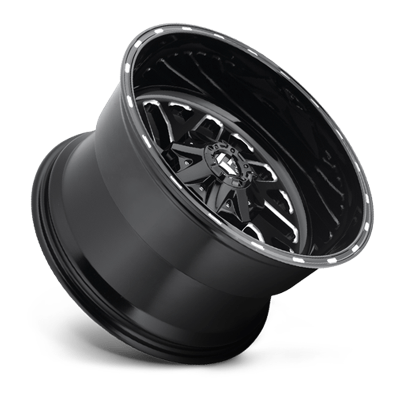 Fuel Off-Road Wheels | Triton D581 20x10.0 ET-18 - Gloss Black / Milled