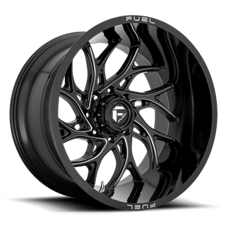 Fuel Off-Road Wheels | Runner D741 20x10.0 ET-18 - Gloss Black / Milled
