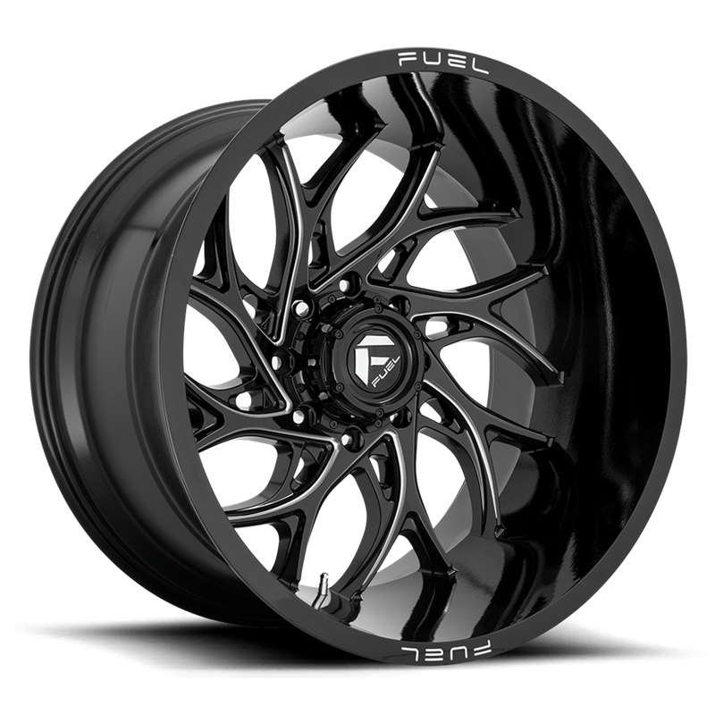 Fuel Off-Road Wheels | Runner D741 20x10.0 ET-18 - Gloss Black / Milled