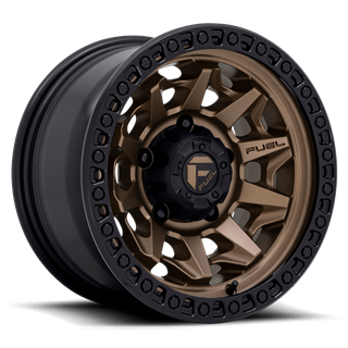 Fuel Off-Road Wheels | Covert D696 15x8.0 ET-19 - Matte Bronze / Black Bead Ring