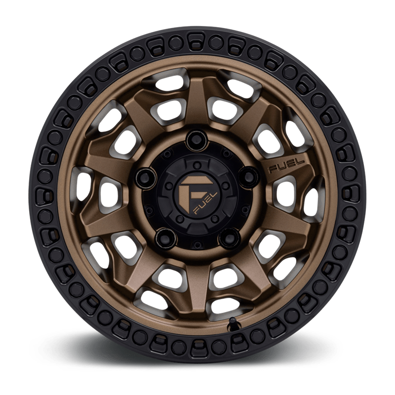 Fuel Off-Road Wheels | Covert D696 15x8.0 ET-19 - Matte Bronze / Black Bead Ring