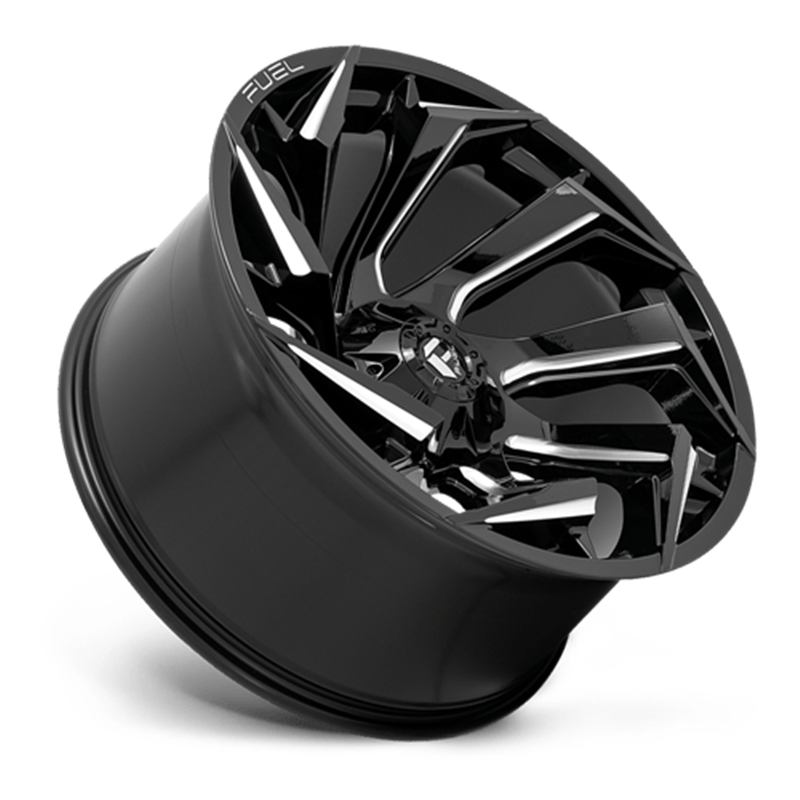 Fuel Off-Road Wheels | Reaction D753 18x9.0 ET-12 - Gloss Black / Milled