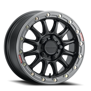 Raceline | Alpha Beadlock UTV A14BG 15x7.0 ET25 - Satin Black / Gunmetal Beadlock Ring
