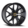 Vossen | HF6-4 SB 22x10.0 ET-18 - Satin Black