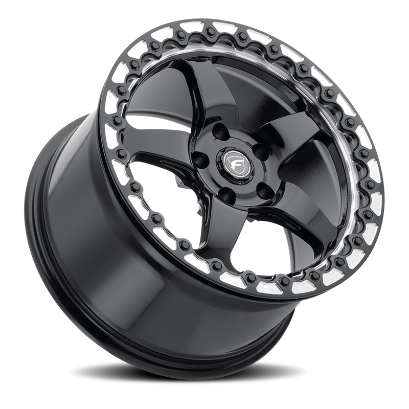 Forgestar | D5 Beadlock  17x10.0 ET50 - Gloss Black / Forged Beadlock Ring