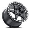 Forgestar | D5 Beadlock  17x10.0 ET50 - Gloss Black / Forged Beadlock Ring