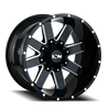 ION Wheels | 141 GB 20x10.0 ET-19 - Gloss Black / Milled Spokes