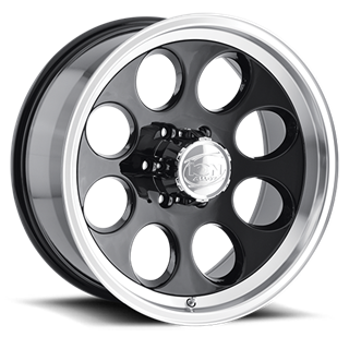ION Wheels | 171 BK 15x8.0 ET-27 - Black / Machined Lip