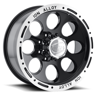 ION Wheels | 174  15x8.0 ET-27 - Black / Machined Lip