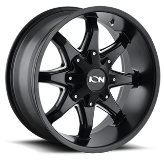 ION Wheels | 181 SB-M 17x9.0 ET-12 - Satin Black / Milled Spokes