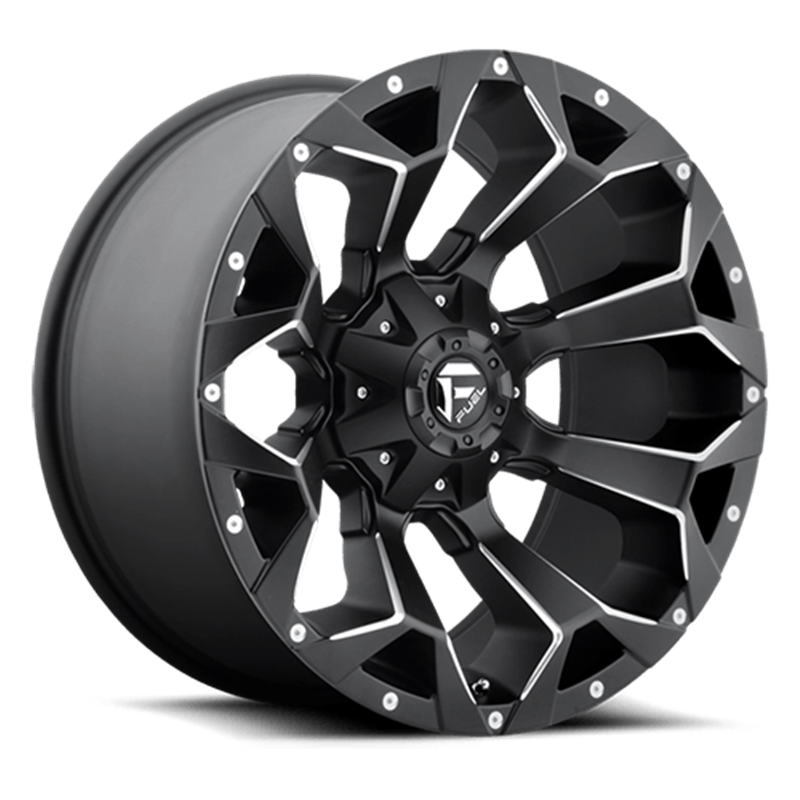 Fuel Off-Road Wheels | Assault D546 20x9.0 ET1 - Matte Black / Milled