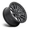 Fuel Off-Road Wheels | Rebel D680 20x9.0 ET1 - Matte Gunmetal / Black Bead Ring