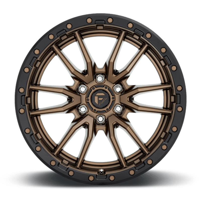 Fuel Off-Road Wheels | Rebel D681 20x10.0 ET-18 - Matte Bronze / Black Bead Ring