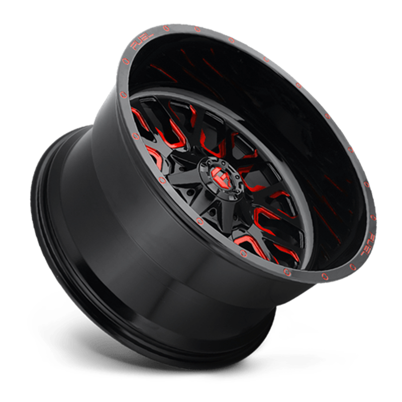 Fuel Off-Road Wheels | Stroke D612 17x9.0 ET-12 - Gloss Red / Milled