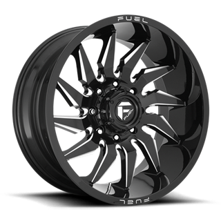 Fuel Off-Road Wheels | Saber D744 20x10.0 ET-18 - Gloss Black / Milled
