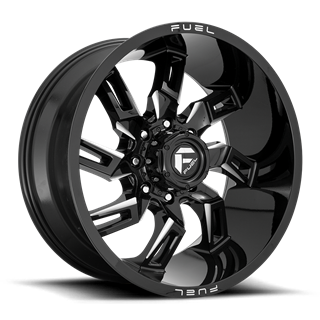 Fuel Off-Road Wheels | Lockdown D747 20x9.0 ET1 - Gloss Black / Milled