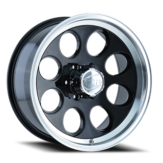 ION Wheels | 171 BK 16x8.0 ET-5 - Black / Machined Lip