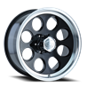 ION Wheels | 171 BK 16x8.0 ET-5 - Black / Machined Lip