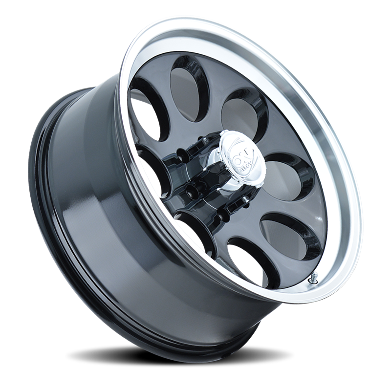 ION Wheels | 171 BK 16x8.0 ET-5 - Black / Machined Lip