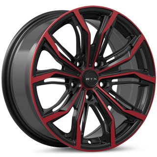 RTX | Black Widow 18x8.0 ET42 - Black Machined Red
