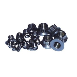 ARP | M10 x1.5 1/2in 12pt Black Nut Kit (Set of 2)