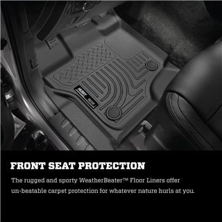 Husky Liners | Tapis protecteur Weatherbeater - Avant & Arrière (Couvre le repose-pied) - F-250 / F-350 2012-2016