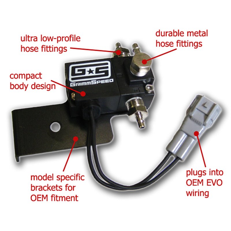 GrimmSpeed | 3-Port Electronic Boost Control Solenoid - Mitsubishi Evo 8/9