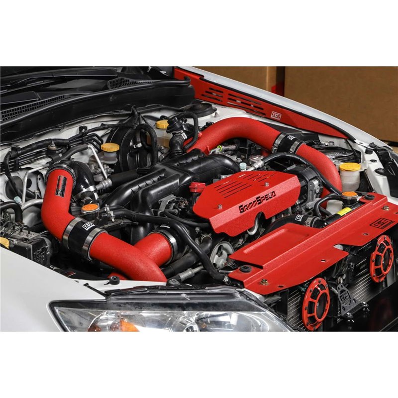 GrimmSpeed | Front Mount Intercooler Kit - Silver/Red - WRX 2008-2014 GrimmSpeed Intercoolers