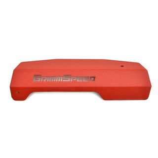 GrimmSpeed | Pulley Cover - Red - WRX 2015-2021 GrimmSpeed Engine Dress Up