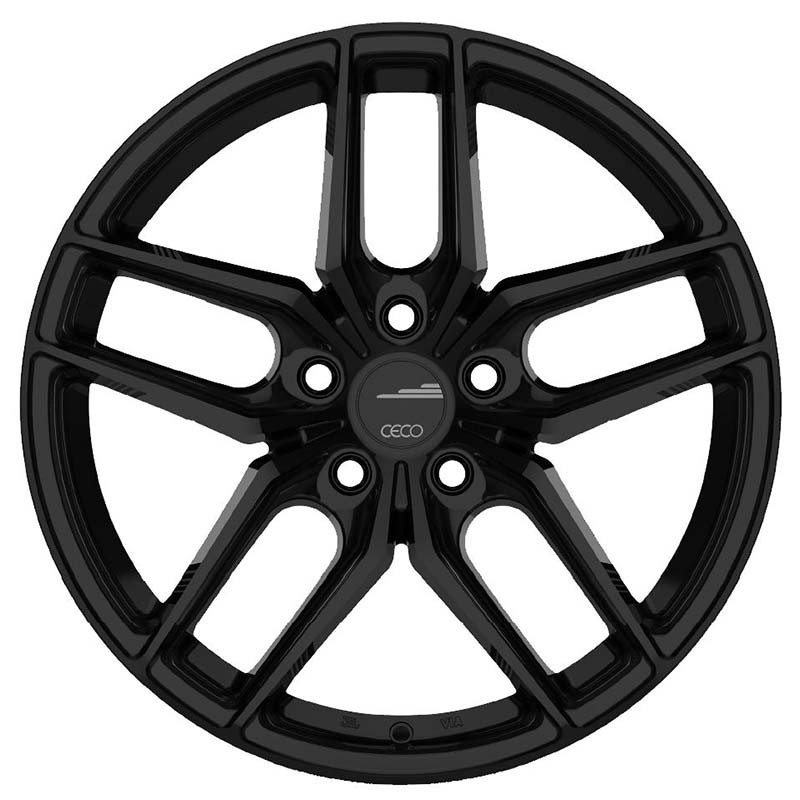 CECO | C01 17x7.5 ET40 - Noir Lustré CECO Jantes en alliage