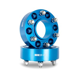 Mishimoto | Wheel Spacers, 6x135, 87.1 Center Bore, M14x1.5, 50mm Thick, Blue - Expedition / F-150 / Navigator 2015-2023