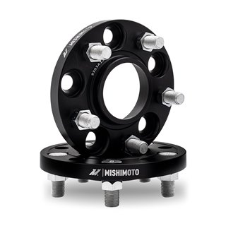 Mishimoto | Wheel Spacers, 5x108, 63.4 Center Bore, M12x1.5, 15mm Thick, Black